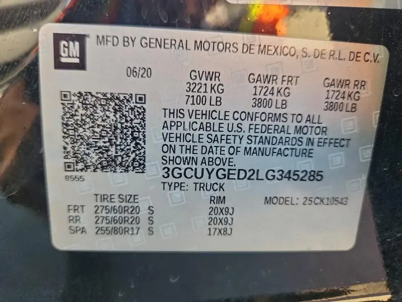 2020 CHEVROLET SILVERADO K1500 LTZ  