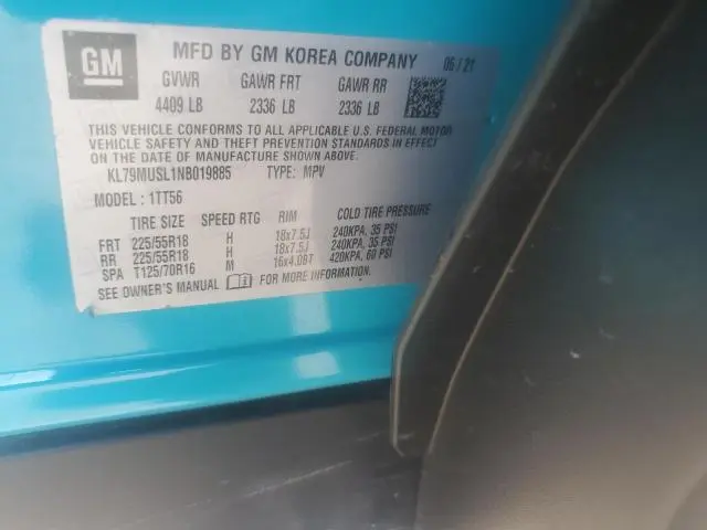 2022 CHEVROLET TRAILBLAZER RS  