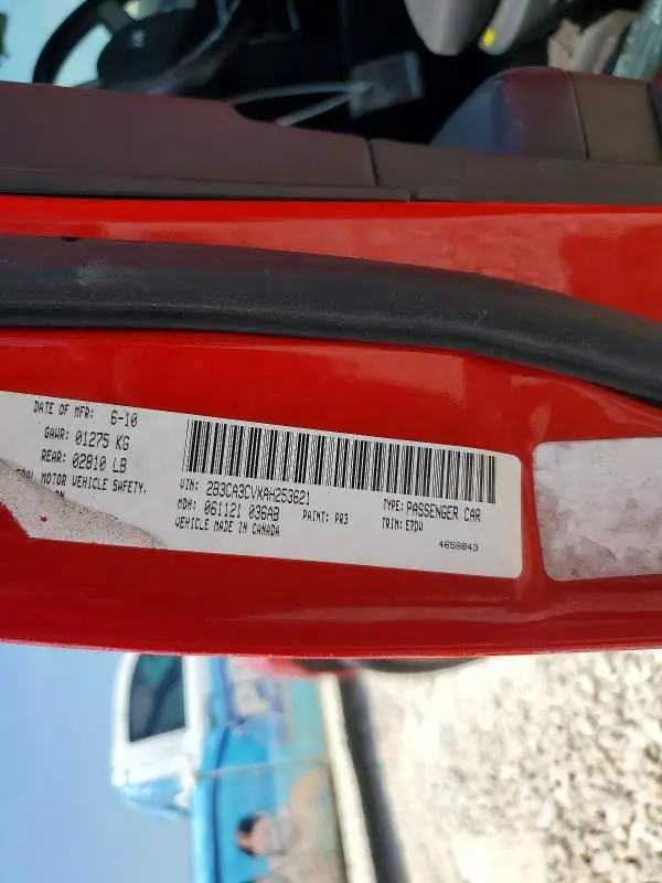 2010 DODGE CHARGER SXT  