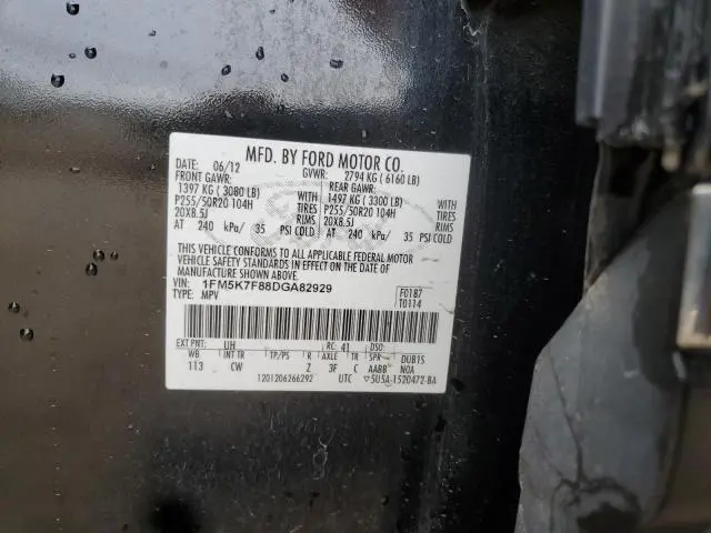 2013 FORD EXPLORER LIMITED  