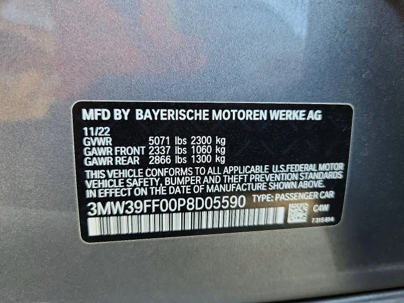 2023 BMW 330E   