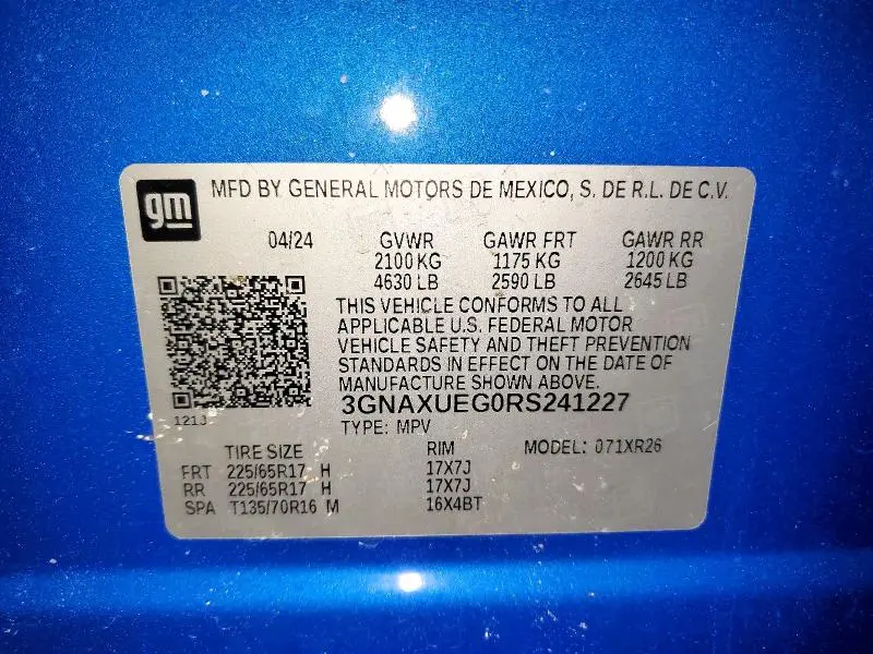 2024 CHEVROLET EQUINOX LT  