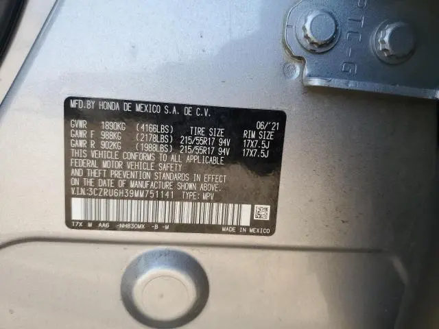 2021 HONDA HR-V LX  