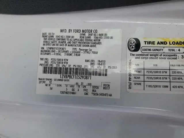 2014 FORD MUSTANG GT