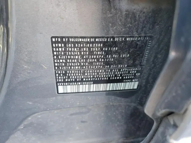 2018 VOLKSWAGEN TIGUAN SE  