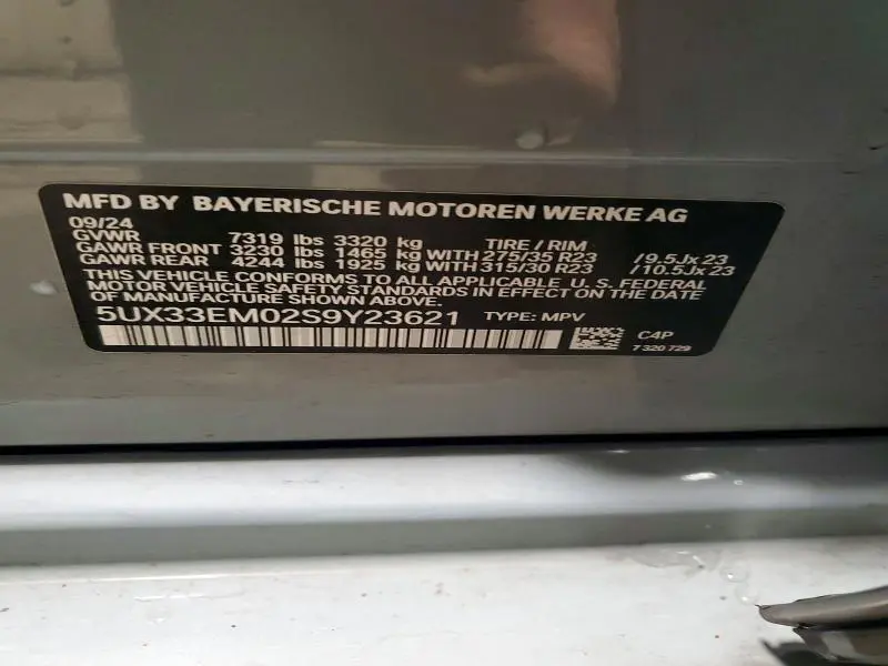 2025 BMW X7 M60I  