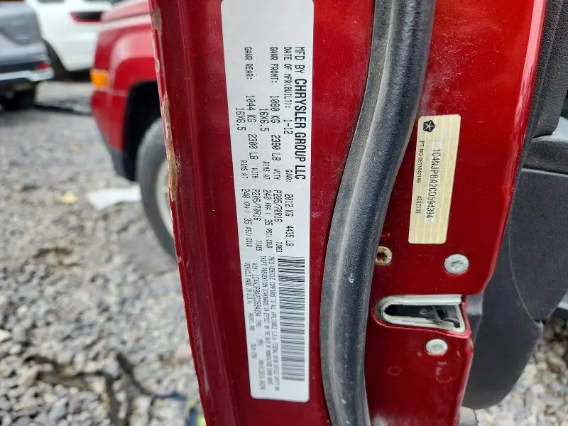 2012 JEEP PATRIOT SPORT  