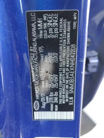 2022 HYUNDAI TUCSON SEL  