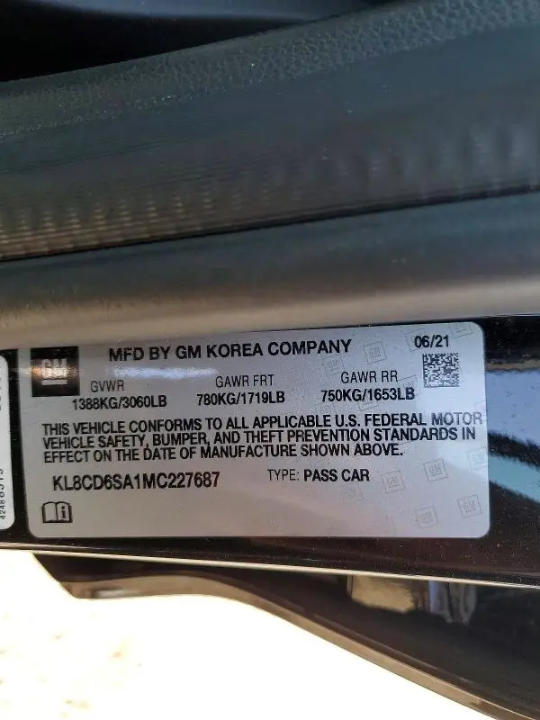 2021 CHEVROLET SPARK 1LT  