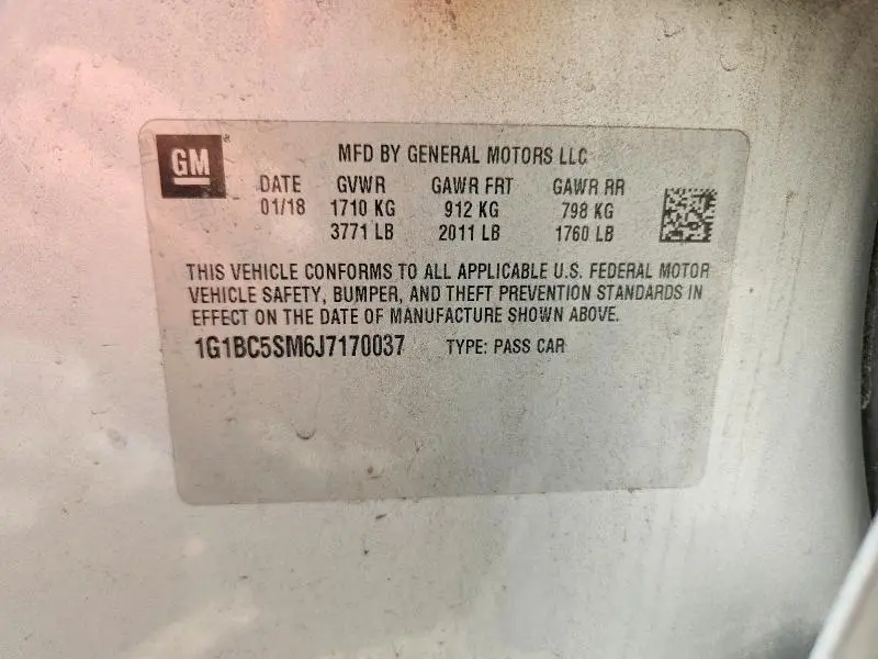 2018 CHEVROLET CRUZE LS  