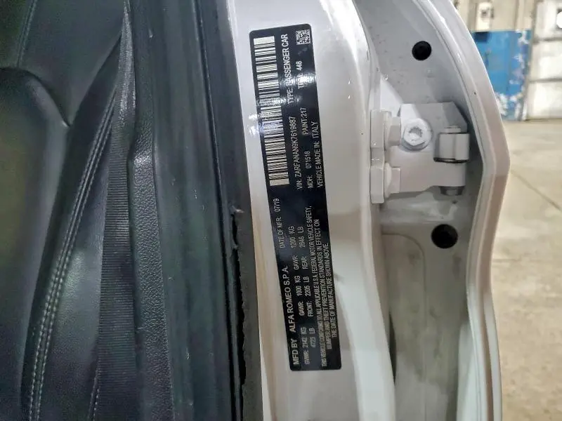 2019 ALFA ROMEO GIULIA   