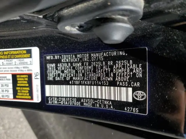 2015 TOYOTA CAMRY LE