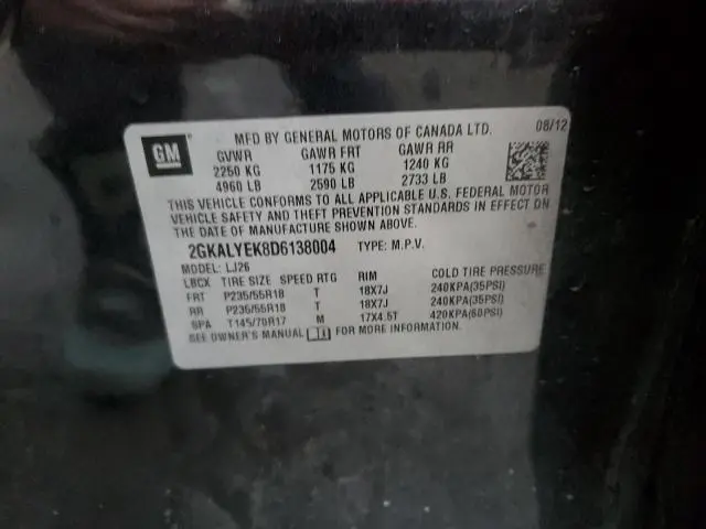 2013 GMC TERRAIN DENALI  