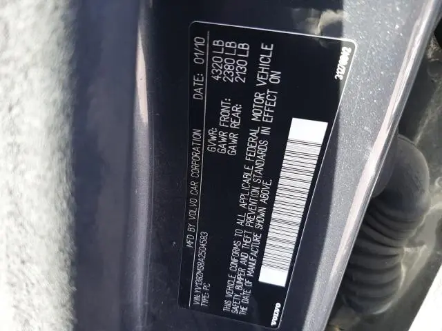 2010 VOLVO S40 2.4I