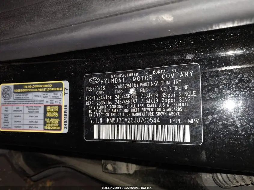 2018 HYUNDAI TUCSON LIMITED