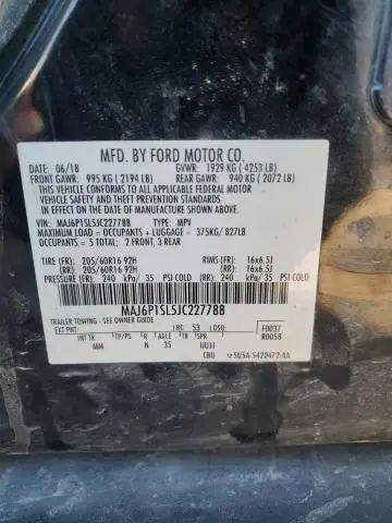 2018 FORD ECOSPORT S  