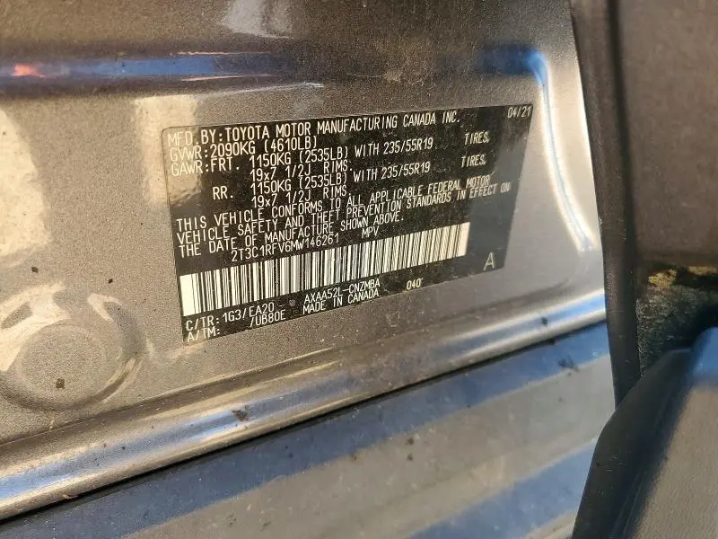 2021 TOYOTA RAV4 XLE PREMIUM  