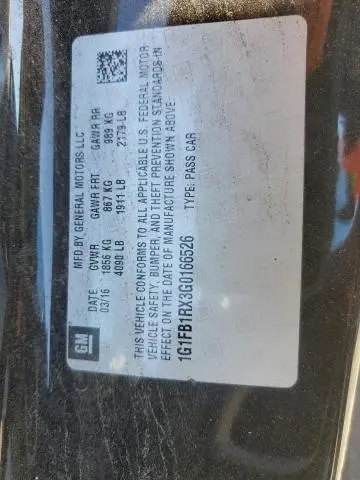 2016 CHEVROLET CAMARO LT