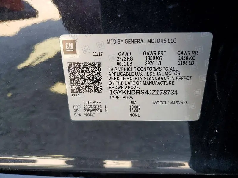 2018 CADILLAC XT5 LUXURY  