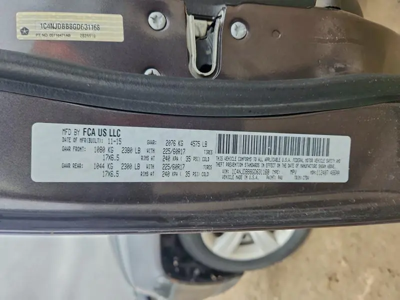 2016 JEEP COMPASS SPORT  