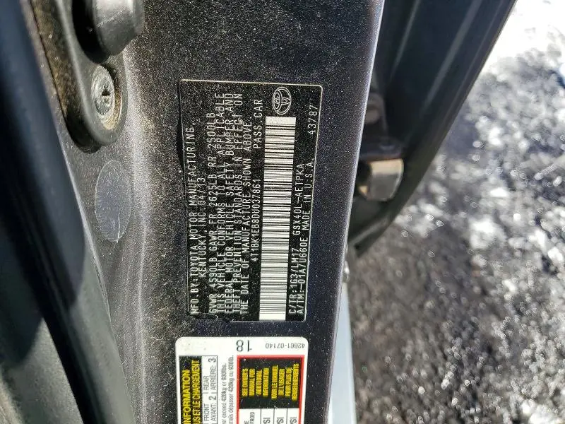 2013 TOYOTA AVALON BASE  