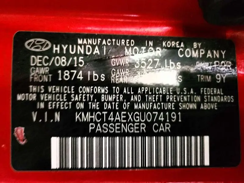 2016 HYUNDAI ACCENT SE  