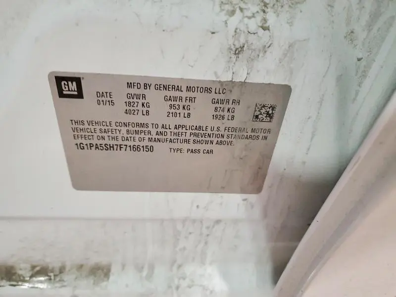 2015 CHEVROLET CRUZE LS  