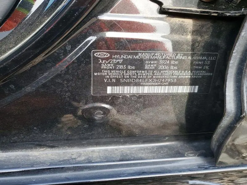 2018 HYUNDAI ELANTRA SEL  