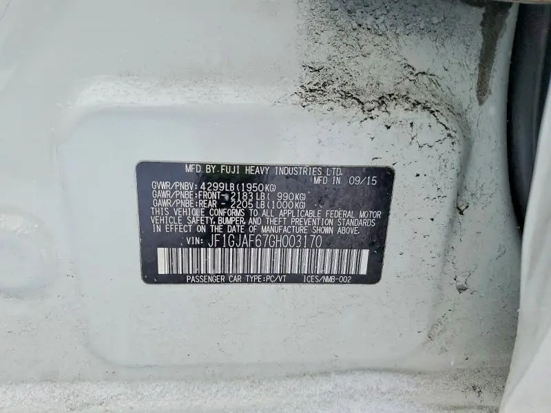 2016 SUBARU IMPREZA PREMIUM PLUS  