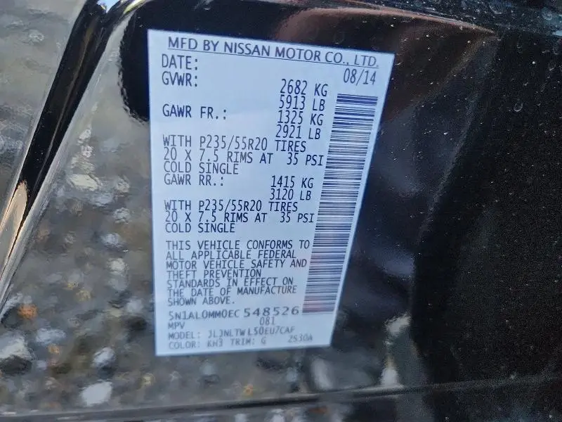 2014 INFINITI QX60 BASE  