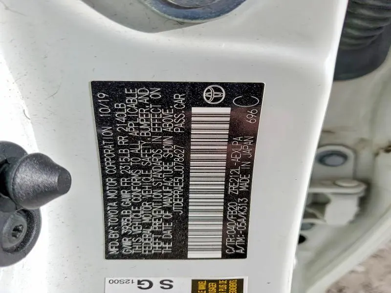 2020 TOYOTA COROLLA LE  