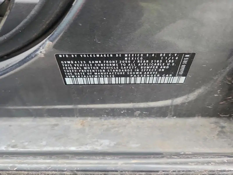 2015 VOLKSWAGEN JETTA BASE  