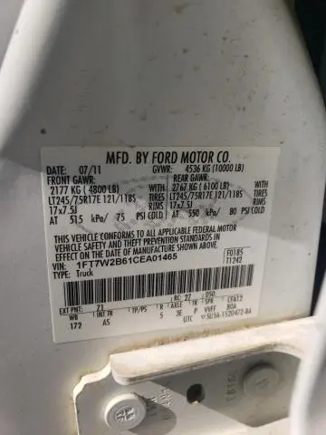 2012 FORD F250 SUPER DUTY  