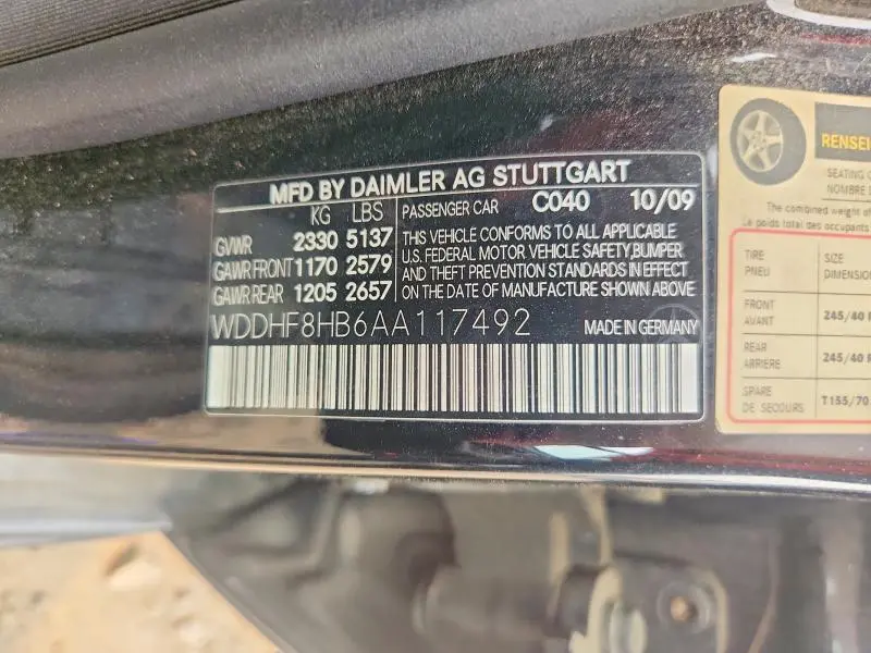 2010 MERCEDES-BENZ E 350 4MATIC  