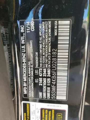 2015 MERCEDES-BENZ C 300 4MATIC  