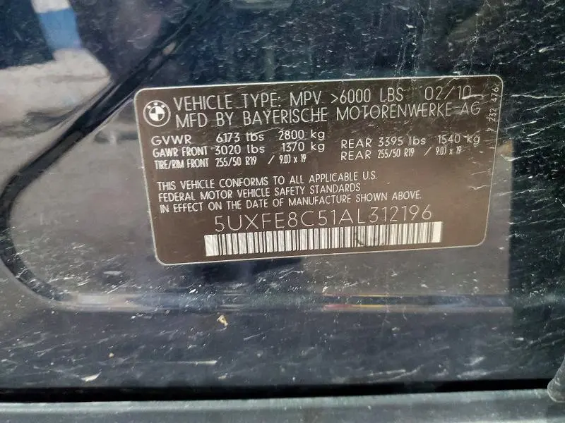 2010 BMW X5 XDRIVE48I  