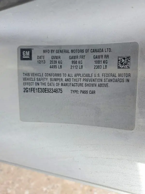 2014 CHEVROLET CAMARO LS  