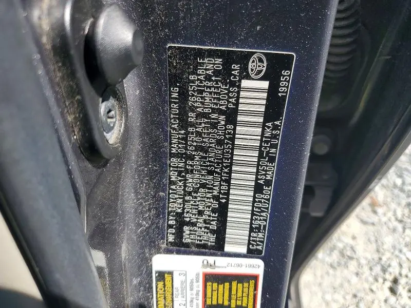 2014 TOYOTA CAMRY   