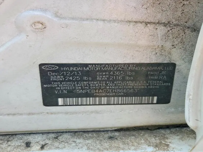 2014 HYUNDAI SONATA   