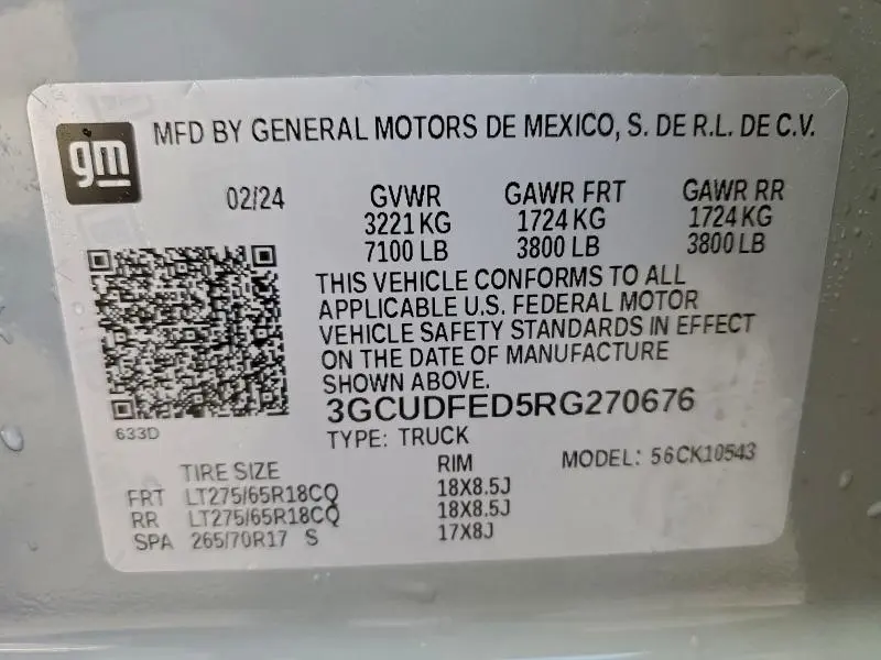 2024 CHEVROLET SILVERADO K1500 LT TRAIL BOSS  