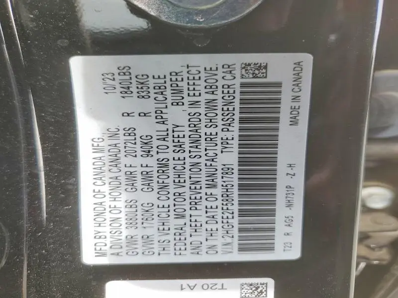 2024 HONDA CIVIC SPORT  