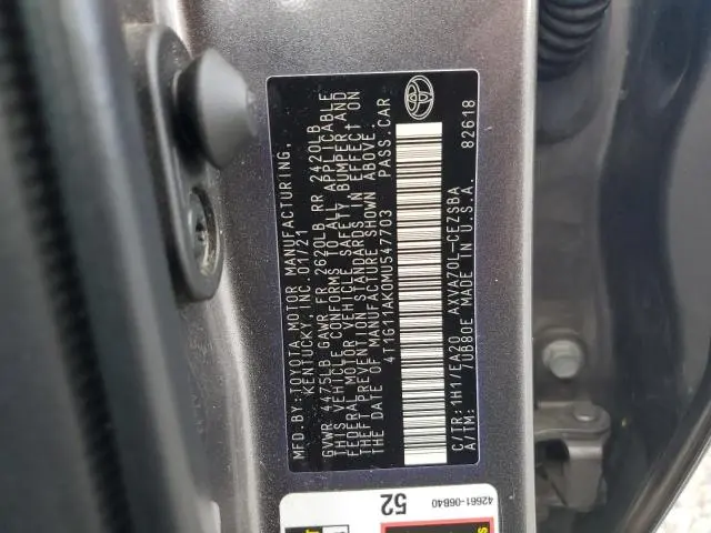 2021 TOYOTA CAMRY SE  