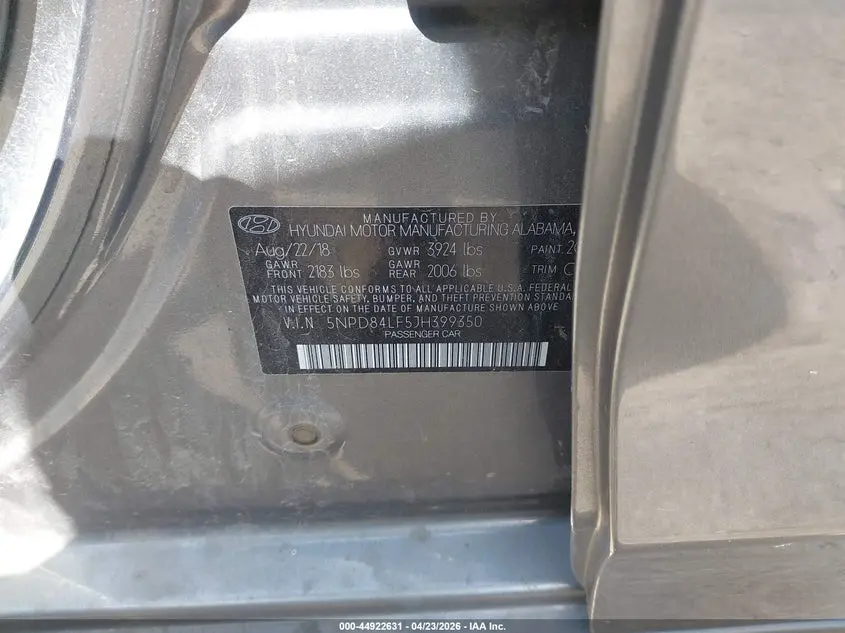 2018 HYUNDAI ELANTRA SEL