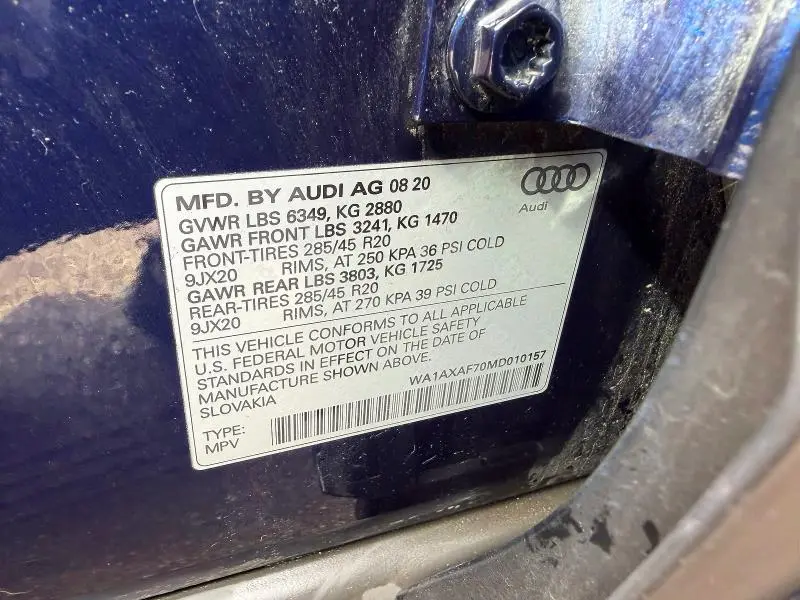 2021 AUDI Q7 PREMIUM  