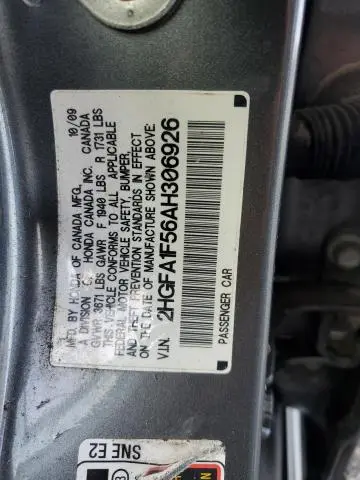 2010 HONDA CIVIC LX