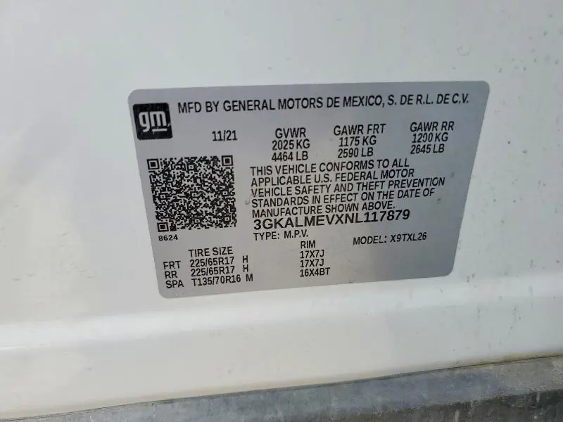 2022 GMC TERRAIN SLE  