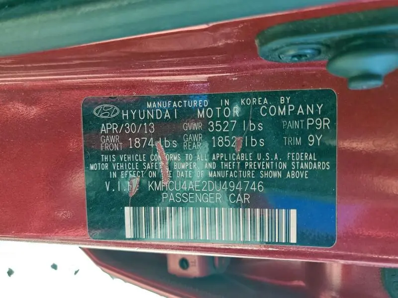 2013 HYUNDAI ACCENT GLS  