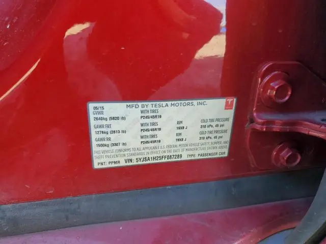 2015 TESLA MODEL S 85D  