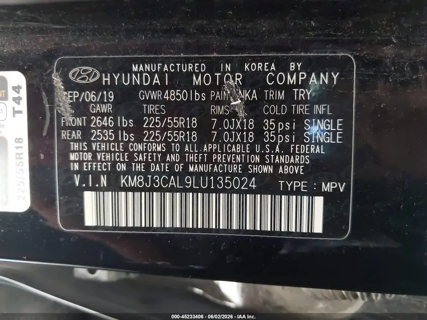 2020 HYUNDAI TUCSON SEL