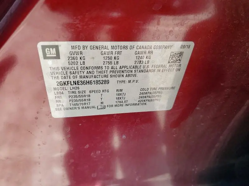 2017 GMC TERRAIN SLE  